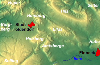 Die Amtsberge zwischen Stadtoldendorf und Einbeck