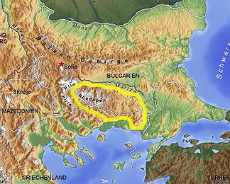 Die Rhodopen in Bulgarien und teilweise in Griechenland