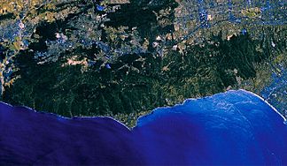 Satellitenaufnahme der Santa Monica Mountains