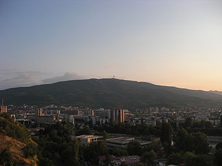 Der Berg Vodno bei Skopje