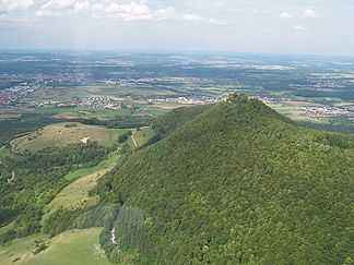 Teckberg von Süden (Luftaufnahme)