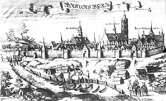 Braunsberg (heute Braniewo) 1684 am Fluss Passarge