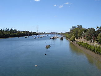 Burnett River in der Nähe von Bundaberg