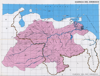 Gewässerkarte des Orinoco-Beckens[1]