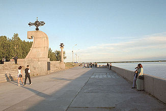 Dwina-Ufer in Archangelsk