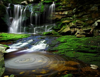 Der Elakala-Wasserfall am Blackwater River in West Virginia, USA.