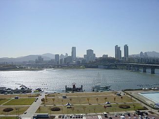 Blick über den Hangang in Seoul