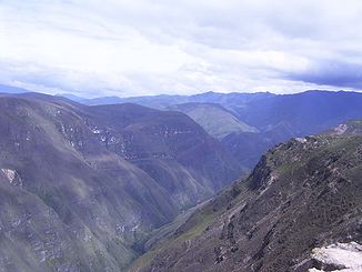 Der Fluss Sonche bei Huancas