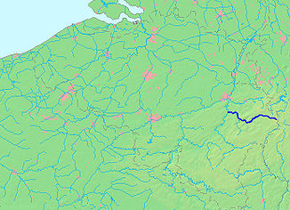 Lage des Fluss Amel in Belgien