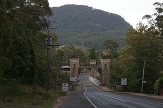 Hampden Bridge über den Kangaroo River in Kangaroo Valley