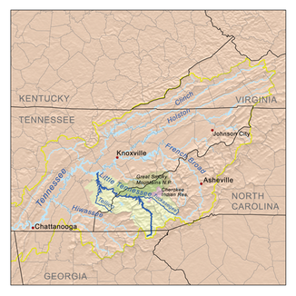 oberes Einzugsgebiet des Tennessee Rivers