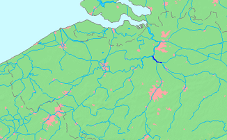 Lage der Rupel im System belgischer Flüsse