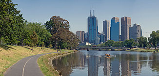 Der Yarra bei Melbourne