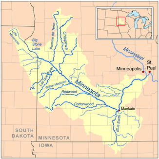 Lage des Little Minnesota River
