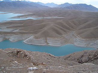 Der Fluss in der afghanischen Provinz Helmand