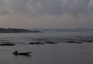 Mündung des Ouémé bei Cotonou