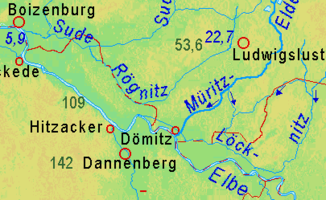 Verlauf der Rögnitz