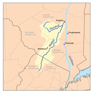 Einzugsgebiet von Wallkill River und Rondout Creek