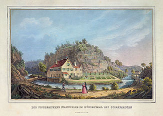 Mühlental mit Durach um 1850