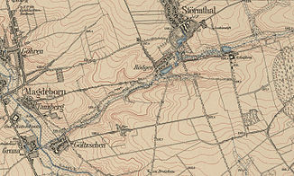 Die Schlumper auf einer Karte von 1907