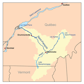 Einzugsgebiet des Rivière Saint-François