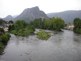 Der Fluss in Tarascon-sur-Ariège