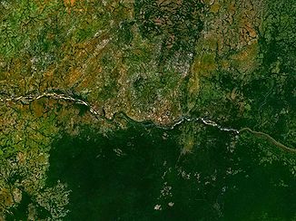 Satellitenphoto des Ubangi