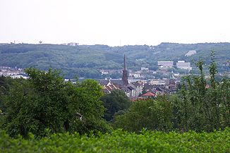 Das Tal des Bendahler Bachs, gesehen vom Nützenberg