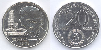 20 Mark 30. Jahrestages der Gründung der DDR