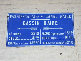 Aire-sur-la-Lys - Bassin d'Aire - Panneau.JPG