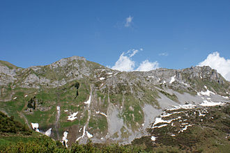 Kinzigpass, gesehen vom Weissenboden (Biel)