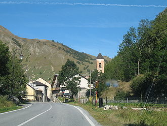 Der Ort Argentera nahe dem Pass