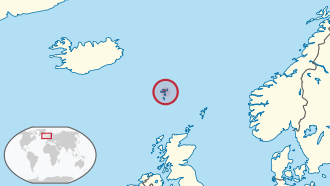 Faroe Islands in its region.svg