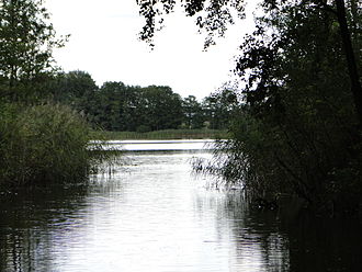 Granziner See an seinem Abfluss (Havel)