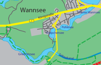 Seenkette südlich von Wannsee
