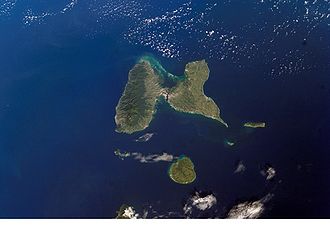 Guadeloupe von der ISS fotografiert