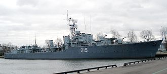 HMCS Haida (G63) docked in Hamilton, Ontario