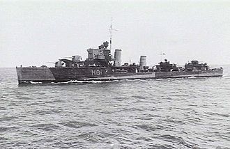 HMS Hotspur auf See