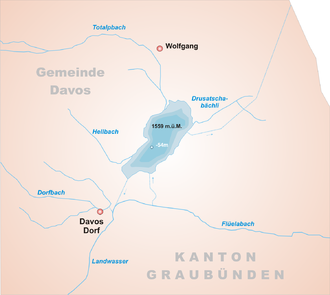 Karte von Davosersee