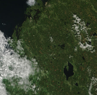 Satellitenbild des Lappajärvi