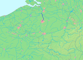 Verlauf des Seekanals Brüssel-Schelde