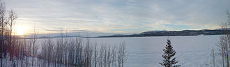Der Marsh Lake im Januar