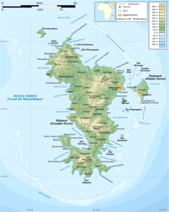 Landkarte von Mayotte