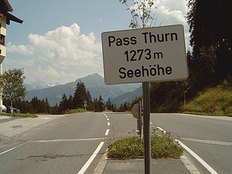 Pass Thurn, Passhöhe, Blick nach Süden