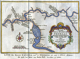 Der Guiers-See auf einer alten frz. Karte