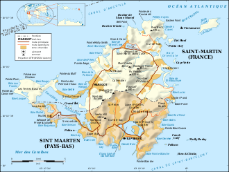 Saint-Martin Island map-fr.svg