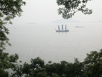 Schiff auf dem Tai Hu