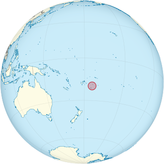 Lage Tongas in Polynesien