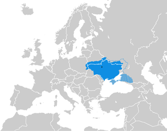 Karte des Ukrainischen Staats
