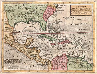 Eines der letzten Werke Molls: Karte der West Indies und der Karibik, 1732